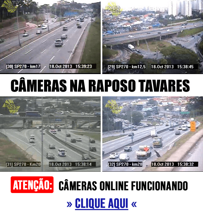 Cameras ao vivo Raposo Tavares em Votorantim